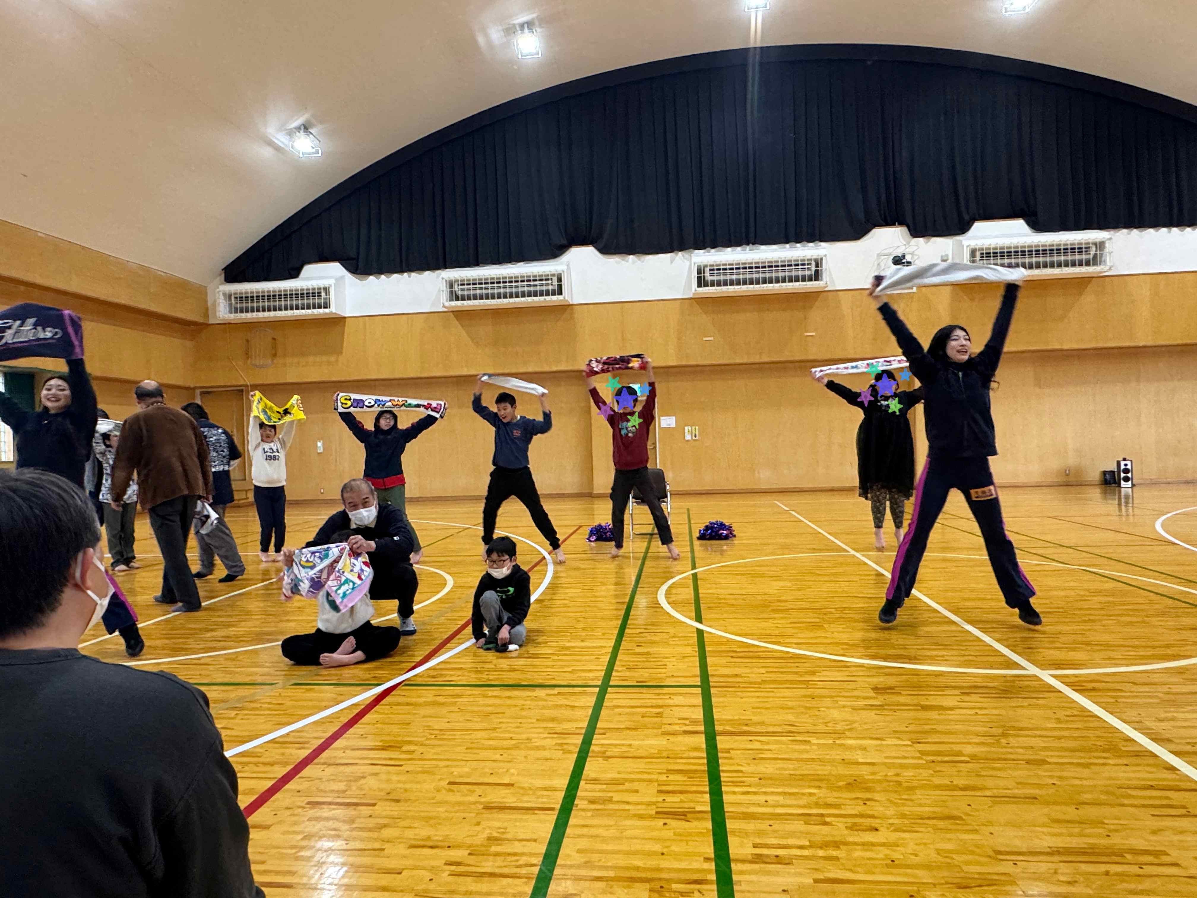 HARUNAさんとSHIONさんとの運動遊び！ | 郡山健康科学専門学校